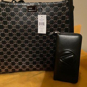 Black Valentino purse and wallet (new)